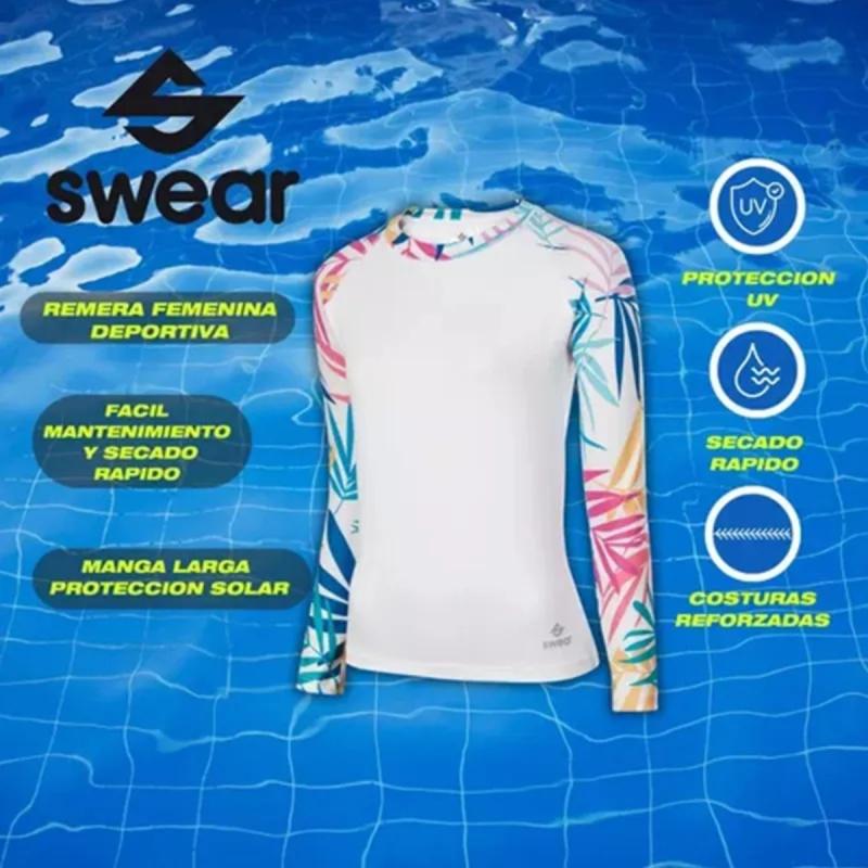 Remera Proteccion Solar Uv Femenina Manga Larga Deportiva
