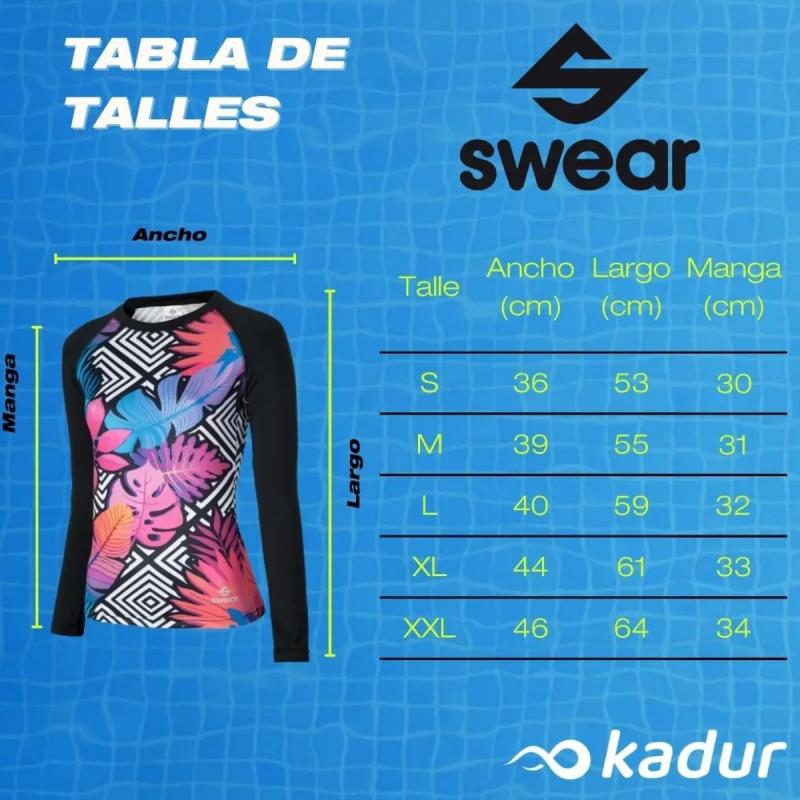 Remera Proteccion Solar Uv Femenina Manga Larga Deportiva
