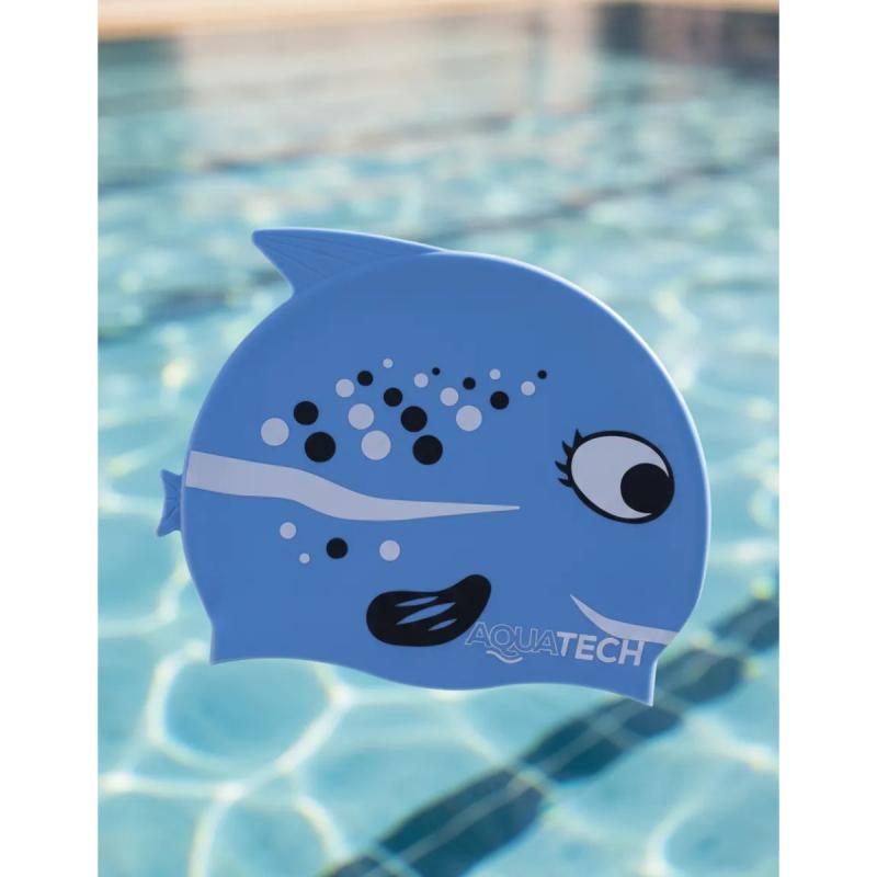 Gorro Natación Aqua Tech Infantil Junior Silicona Unisex