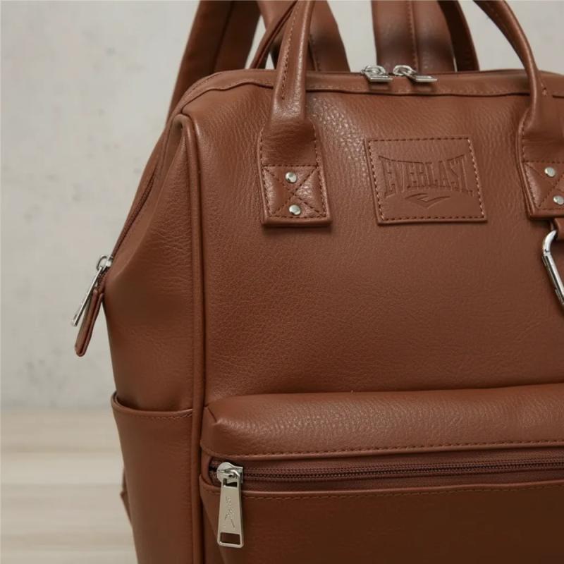 Mochila Everlast Urbana Cartera Casual Boca Pez Eco Cuero