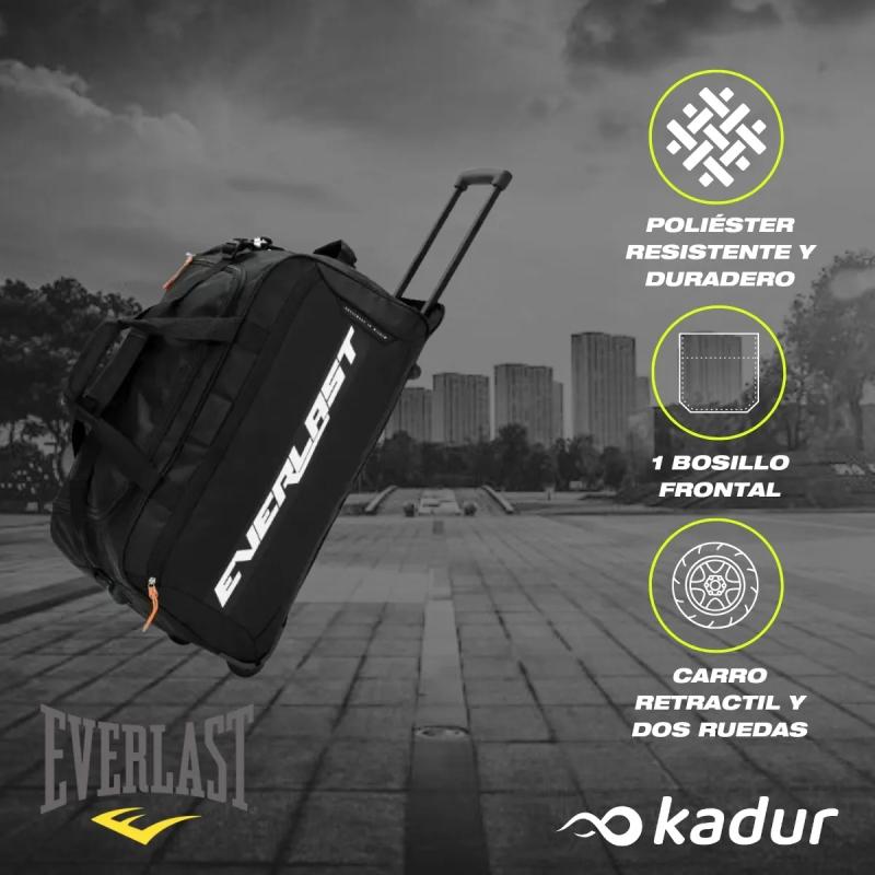 Bolso Viajero Carrito Everlast Ruedas Reforzado Importado