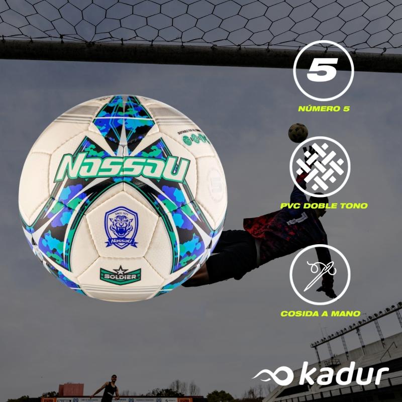 Pelota Futbol N 5 Nassau Soldier Cesped