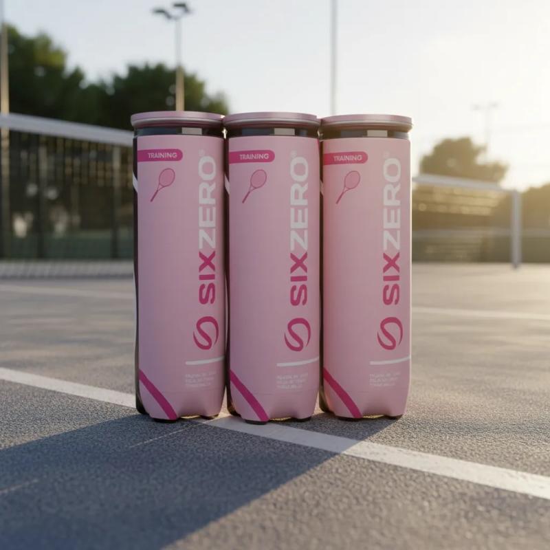 Pelotas Padel Sixzero Training X3 Tubos Importadas Rosas