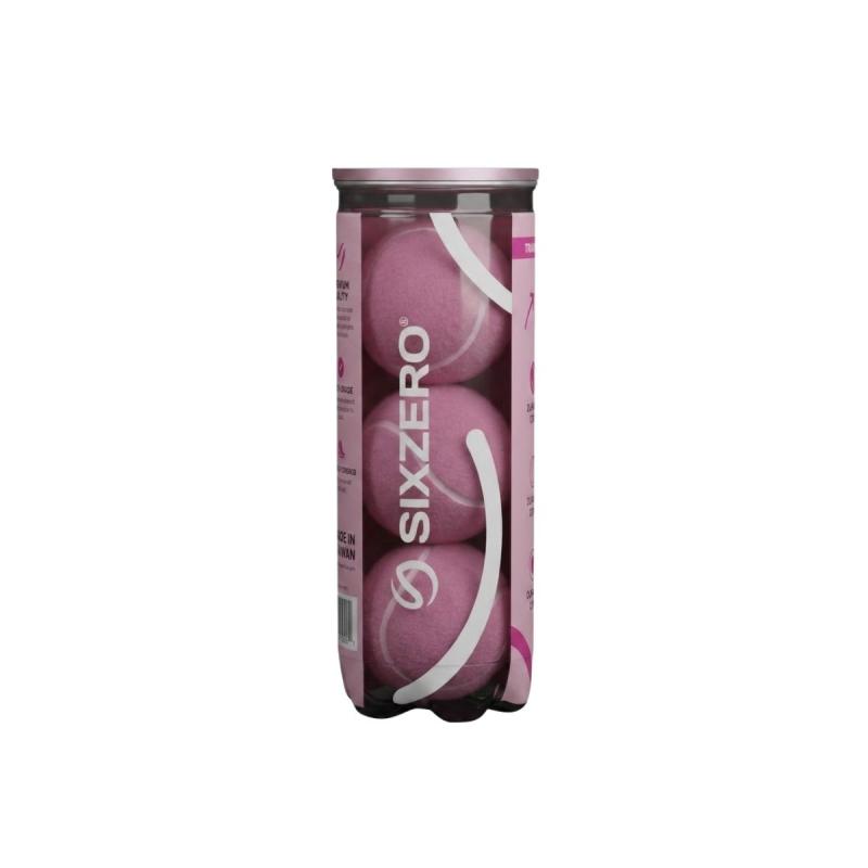 Pelotas Padel Sixzero Training X6 Tubos Importadas Rosas