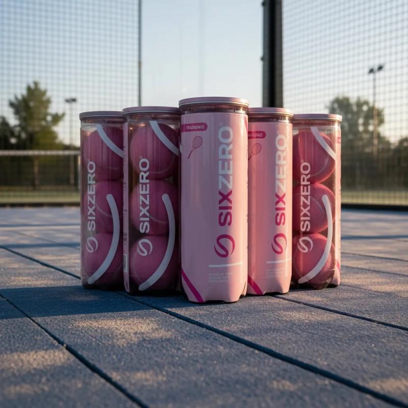 Pelotas Padel Sixzero Training X6 Tubos Importadas Rosas