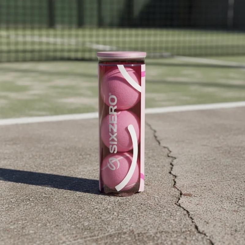 Tubo Pelotas Sixzero Training Padel X3 Unidades Rosas