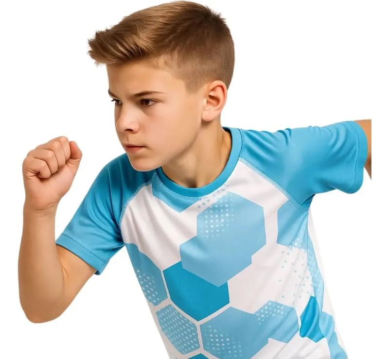 Remera UV Infantil Swear Manga Corta