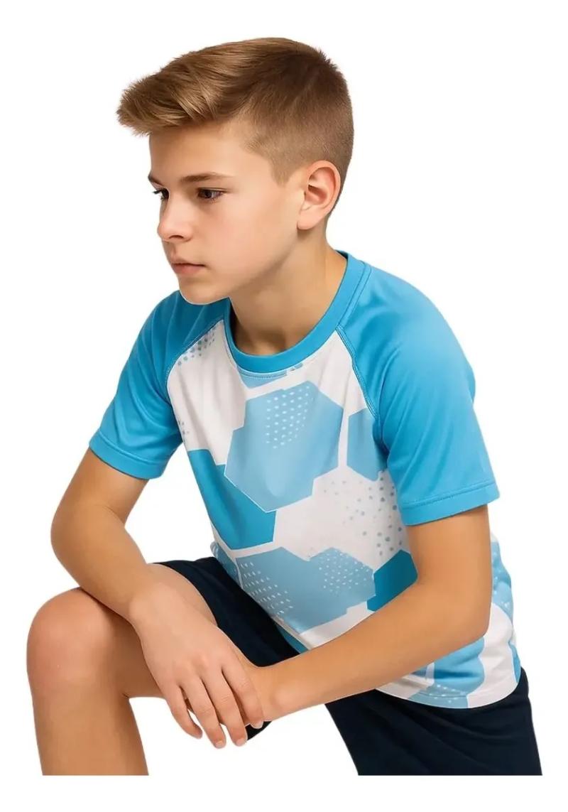 Remera UV Infantil Swear Manga Corta