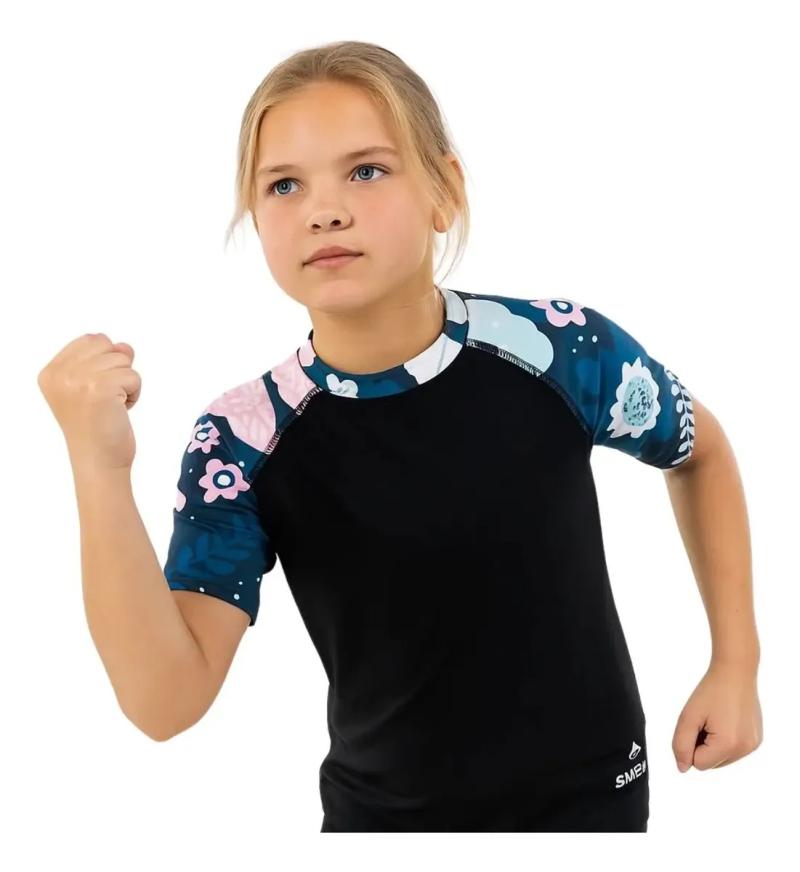 Remera UV Infantil Swear Manga Corta