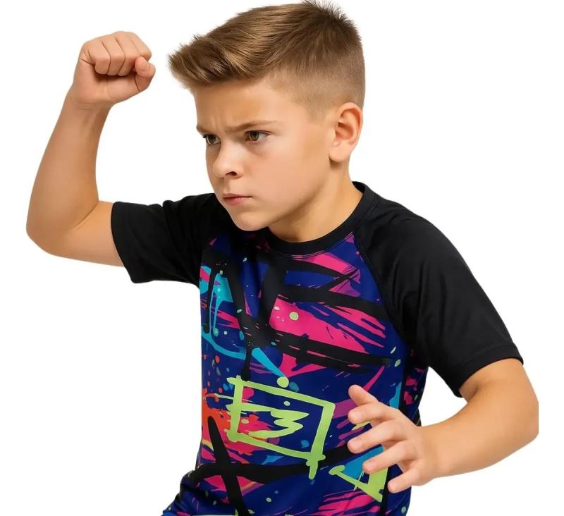Remera UV Infantil Swear Manga Corta
