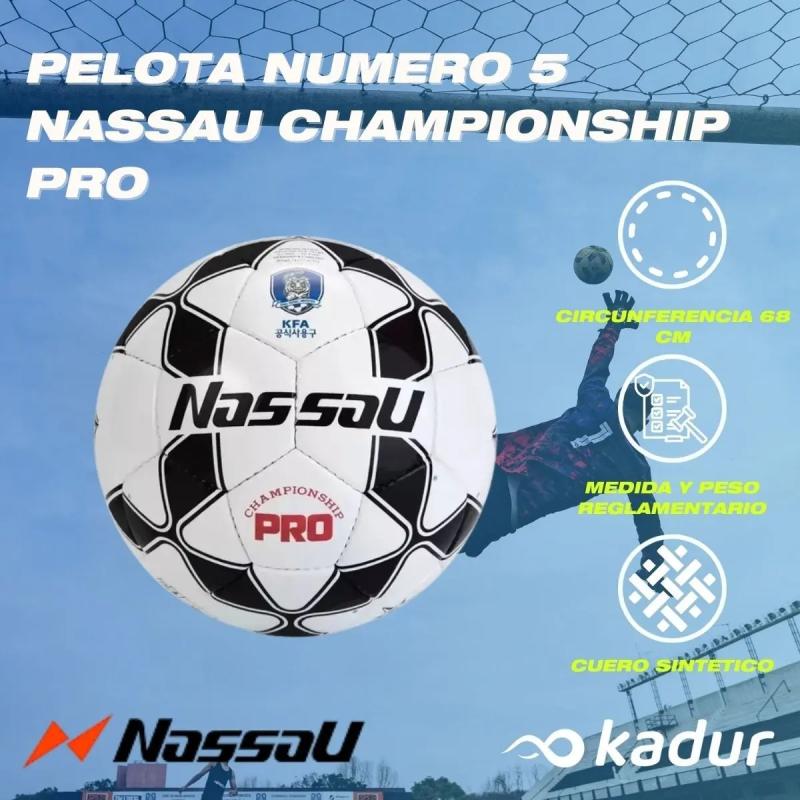 Pelota Futbol Nassau Pro Championship Profesional Cosida N°5