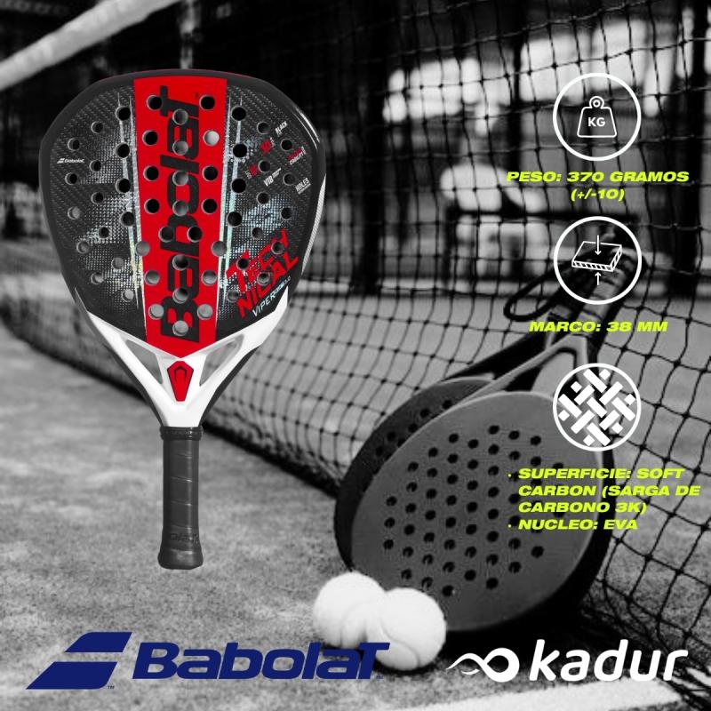 Paleta Padel Babolat Technical Viper 3.0 Carbono Nucleo Eva