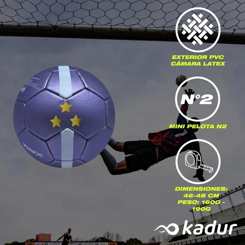 Pelota Mini Futbol N2 Argentina Infantil Pvc