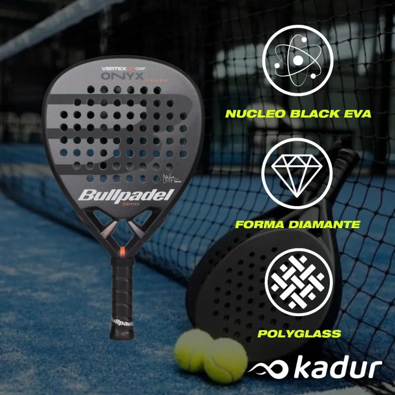 Paleta Bullpadel Vertex Onyx Comfort 2.0