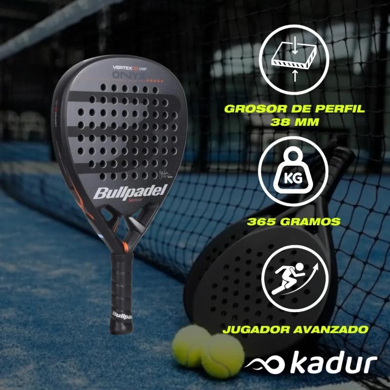 Paleta Bullpadel Vertex Onyx Comfort 2.0