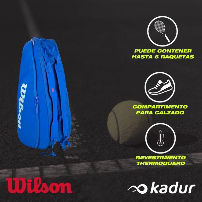 Bolso Raquetero Wilson Ultra V5 Tour 6PK