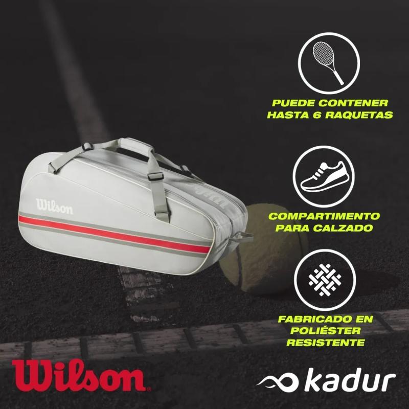 Bolso Raquetero Wilson Team Racket 6pk 2025
