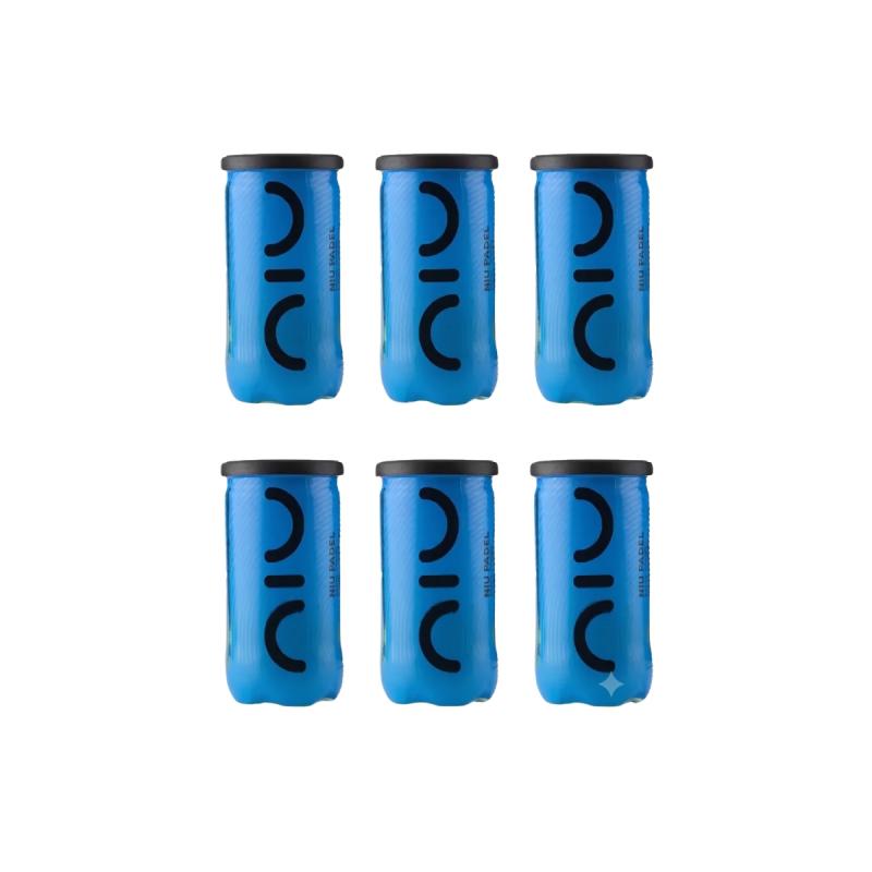 Tubos Padel Niu X2 Pelotas c/u Profesional Pack X6