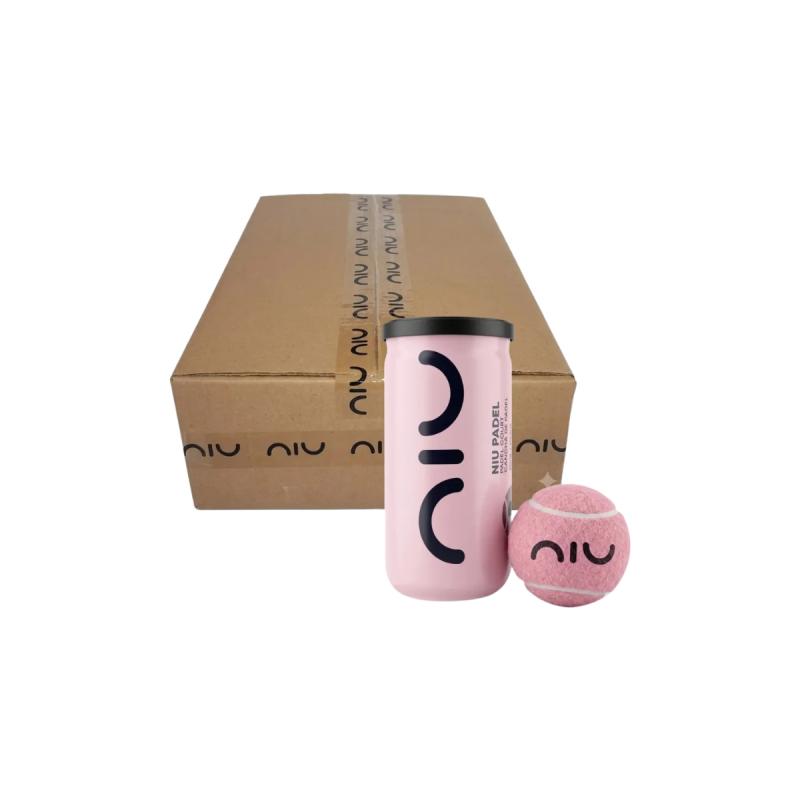 Caja Tubos Padel Niu X2 Pelotas c/u Profesional Pack X24
