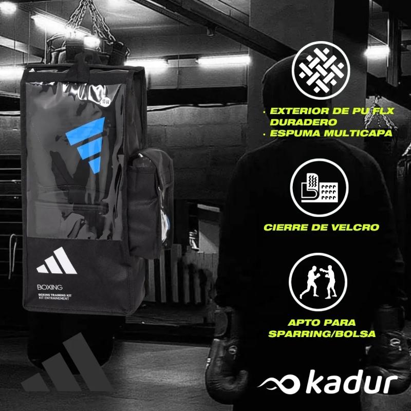 Combo Adidas Boxeo Combat + Vendas + Bucal