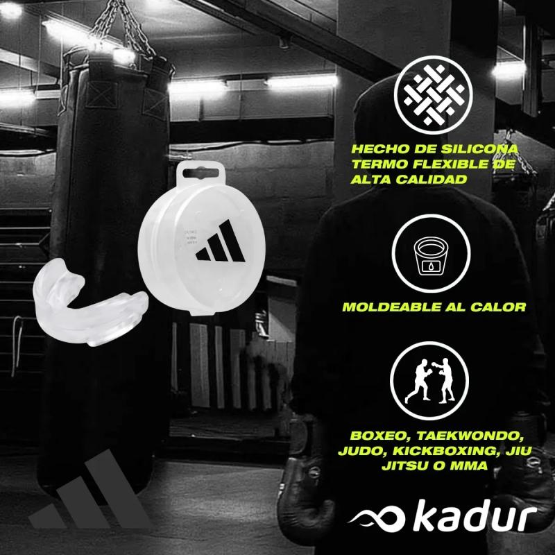 Combo Adidas Boxeo Combat + Vendas + Bucal