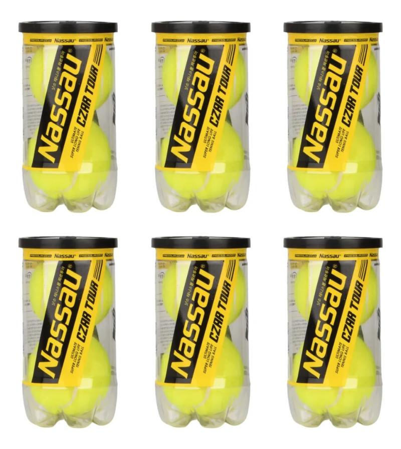Tubos Tenis Pelotas X6 Nassau Czar All Court X2U