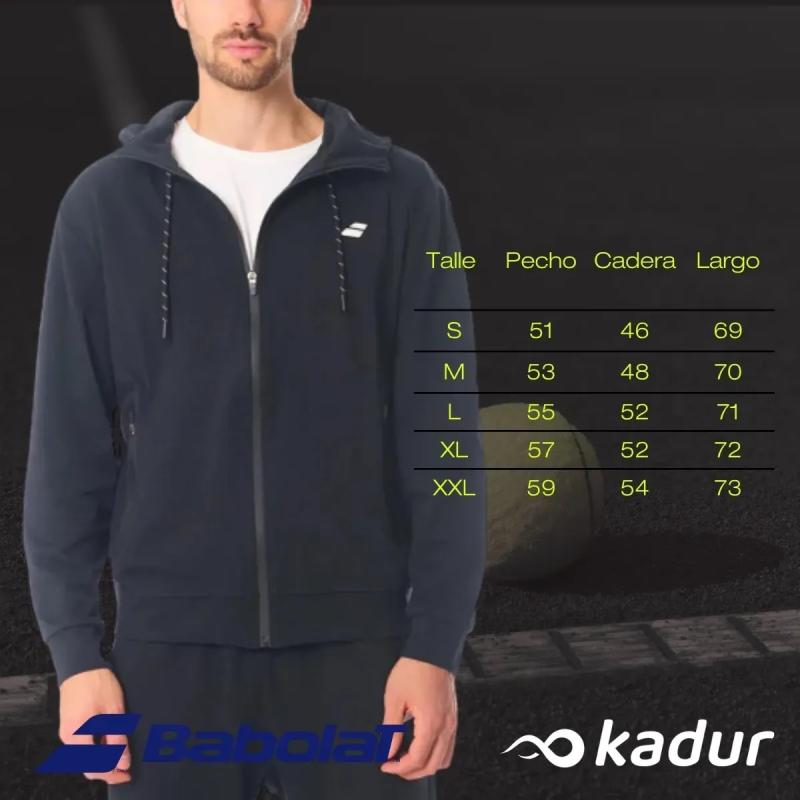 Campera Hombre Babolat Hoodie Play