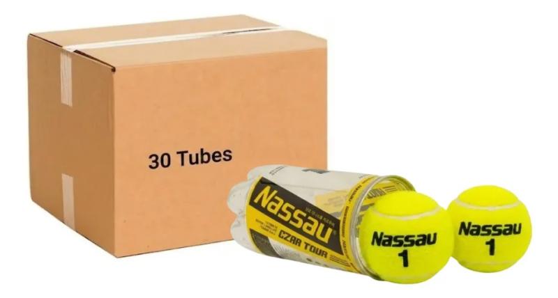 Caja X 30 Tubos Tenis Nassau Czar Tour All Court