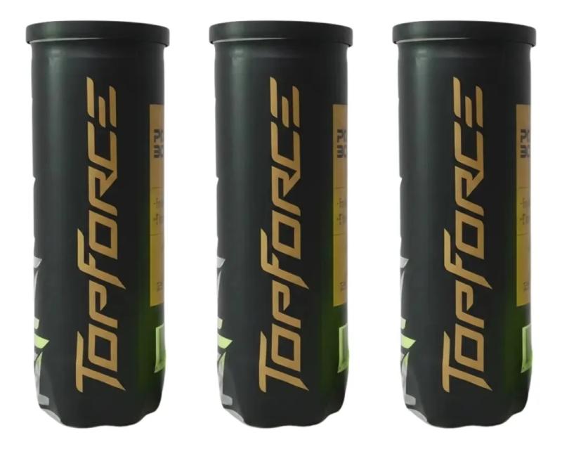Tubos Top Force X3 Pelotas Padel Combo X3 Entrenamiento