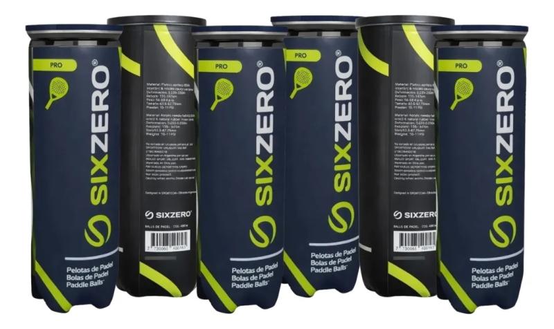 Pelotas Sixzero Padel 2.0 Pro Kit x6 Tubos