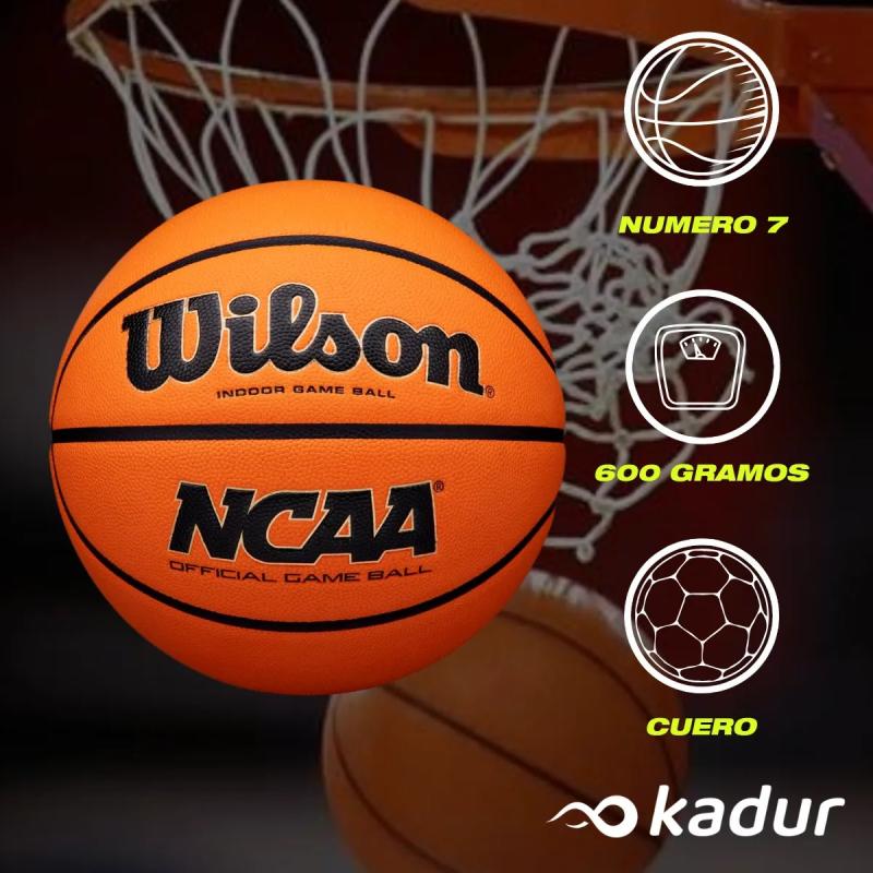 Pelota Basquet Wilson  NCAA Evo Nxt Game Ball Premium Series 7