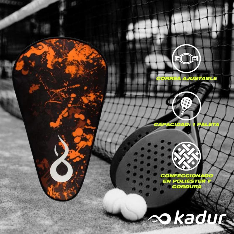 Paleta Padel Kadur Slice Protector Funda Tubo X2 Pelotas Combo