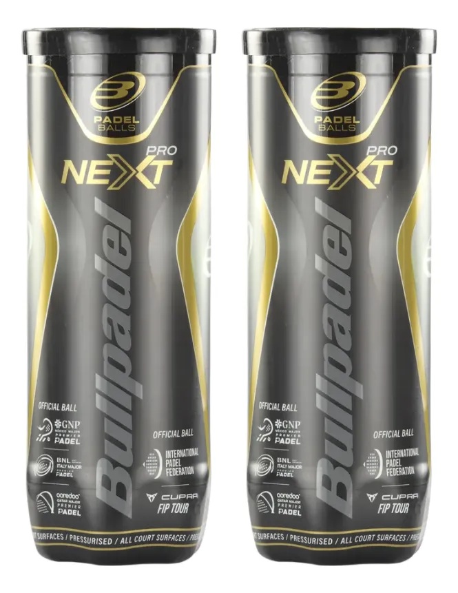 Tubos X2 U Padel Bullpadel Next Pro Kit X3 Pelotas c/u