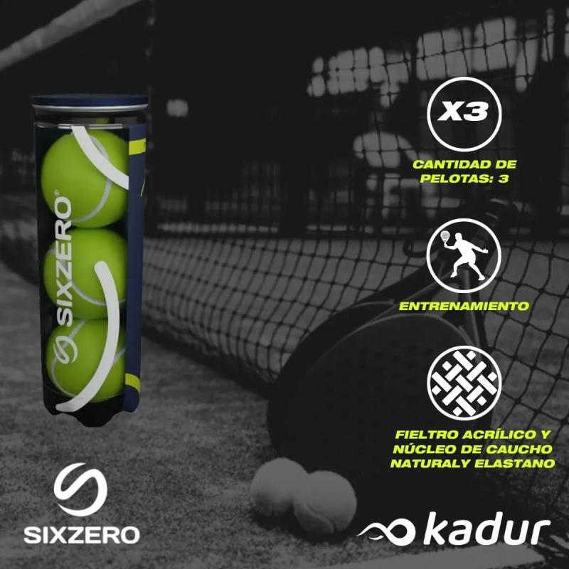 Tubo Pelotas Padel Sixzero 2.0 Pro