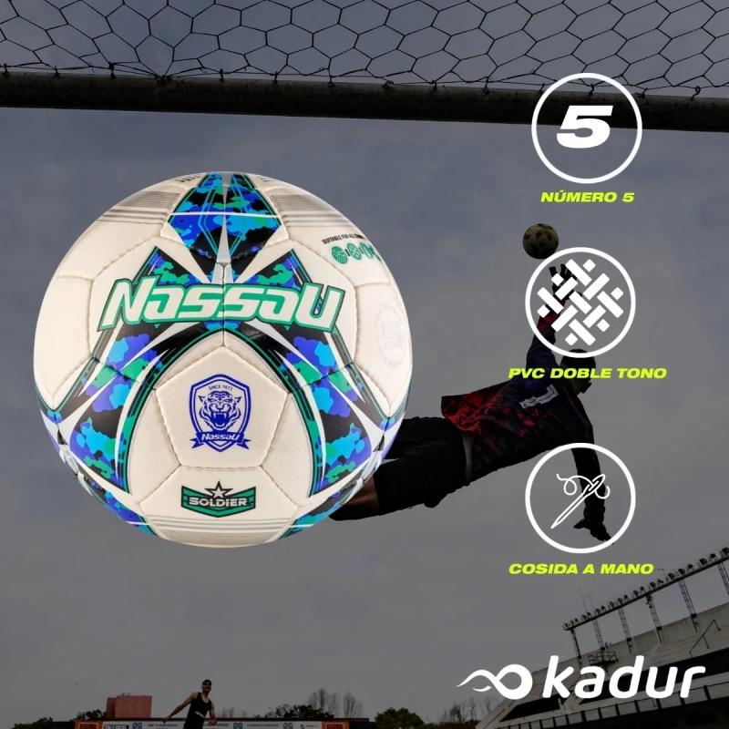 Pelota Futbol Nassau Soldier N°5 Cesped