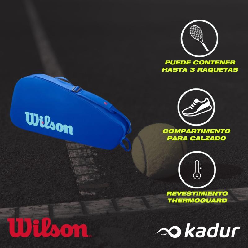 Bolso Raquetero Wilson Porta X3 Raquetas Ultra V5 3pk