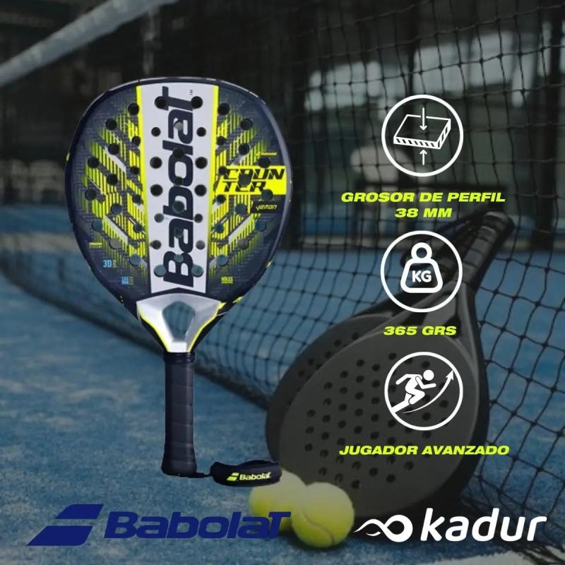Paleta Babolat Counter Veron 2.6 + Bolso Court S Kit Padel