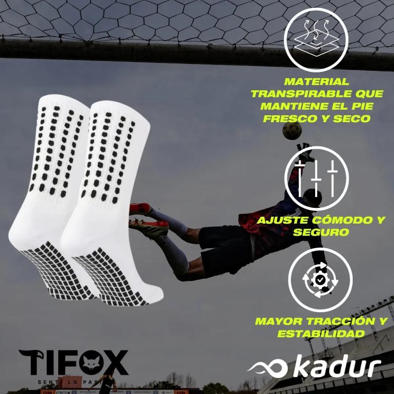 Medias Deportivas Antideslizantes Tifox Clasicas 3/4