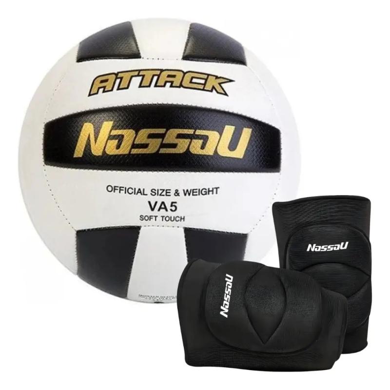 Combo Rodilleras Nassau Cover + Pelota Voley Nassau Attack