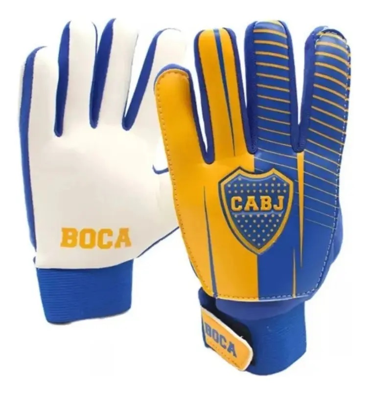 Combo Pelota Boca Juniors N°3 + Guantes Arquero Infantil