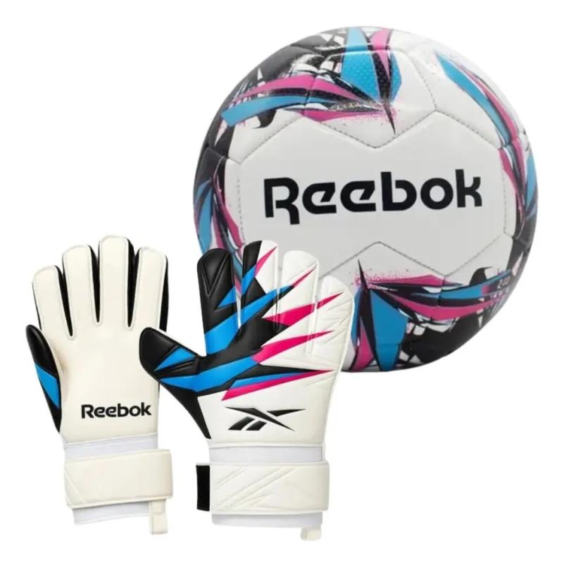 Combo Pelota Reebok Z-Go N°5 + Guantes Arquero Reebok Z-Go