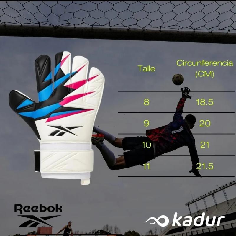 Combo Pelota Reebok Z-Go N°5 + Guantes Arquero Reebok Z-Go