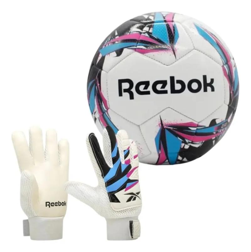 Combo Pelota Reebok Z-Go N°5 + Guantes Arquero Reebok Z-Go Infantil