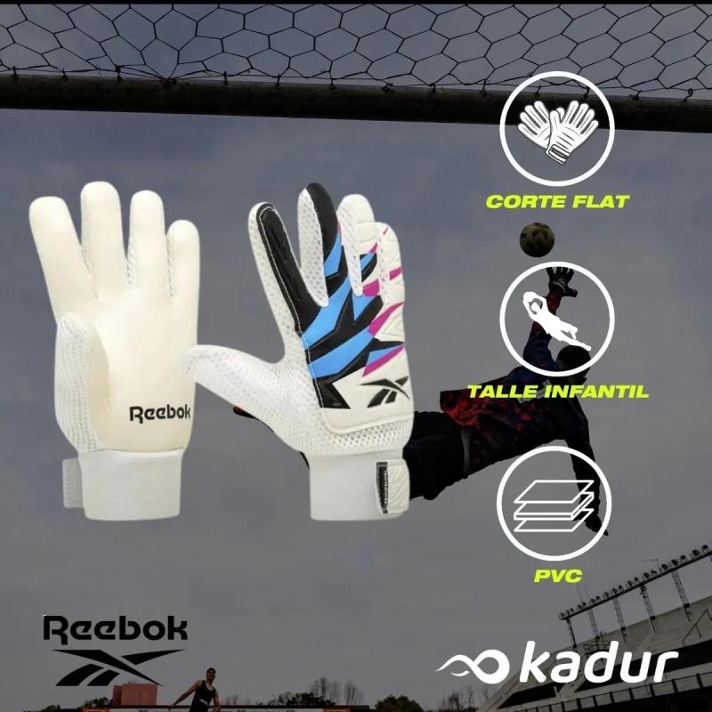Combo Pelota Reebok Z-Go N°5 + Guantes Arquero Reebok Z-Go Infantil