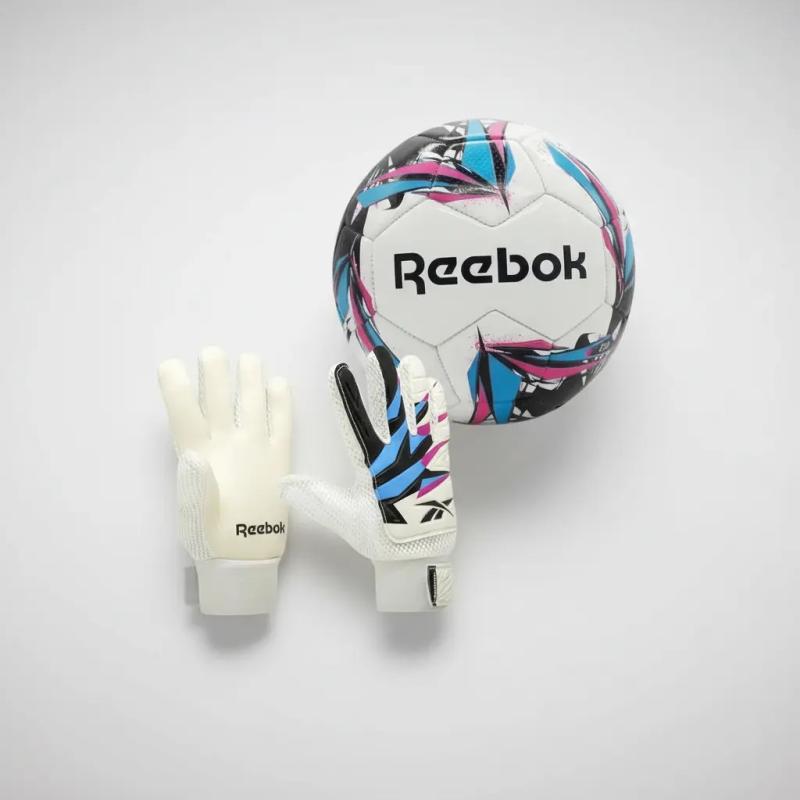 Combo Pelota Reebok Z-Go N°5 + Guantes Arquero Reebok Z-Go Infantil