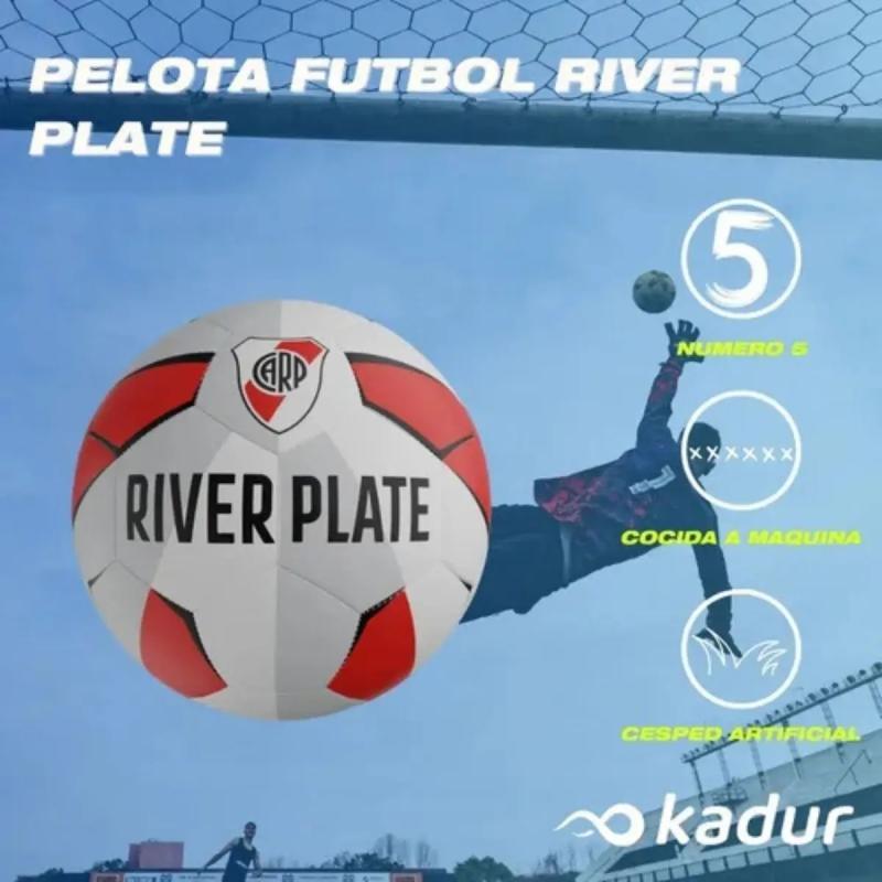 Combo Pelota River Plate N°5 + Guantes Arquero Infantil