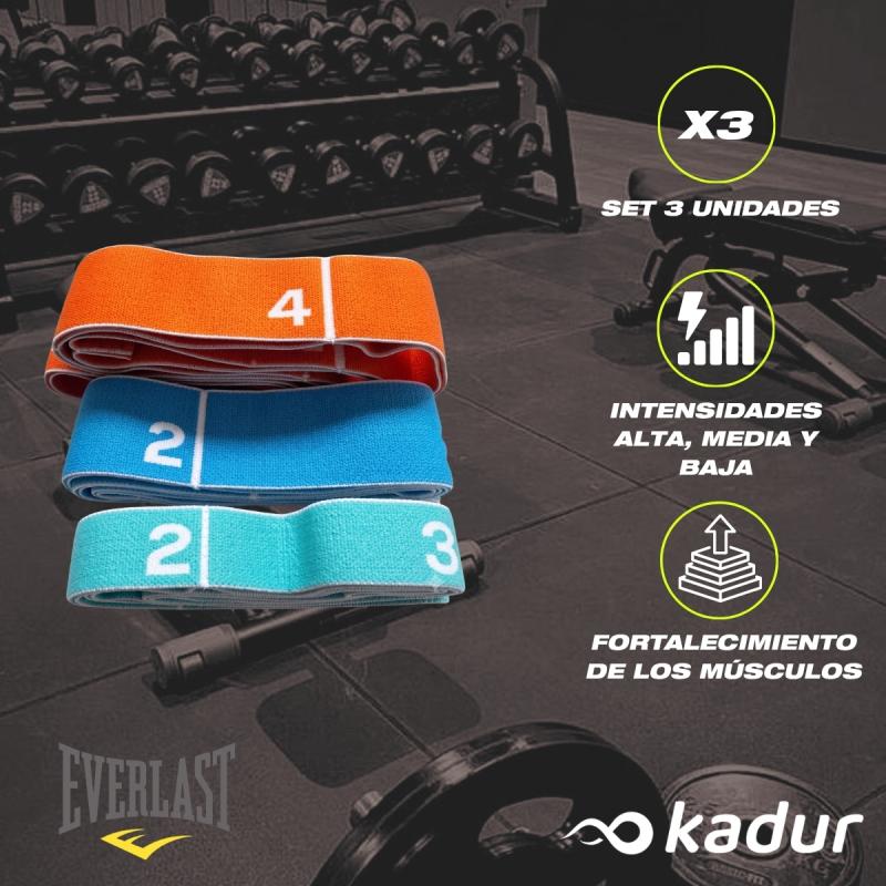 Set Bandas Everlast Elasticas Pack X3u Entrenamiento