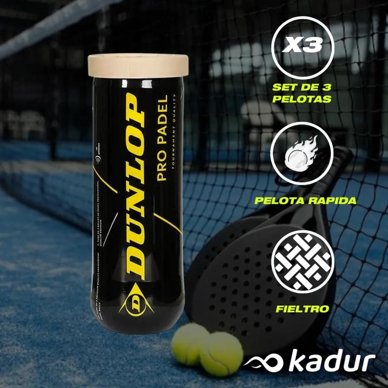 Tubo Pelotas Padel Dunlop Pro Padel