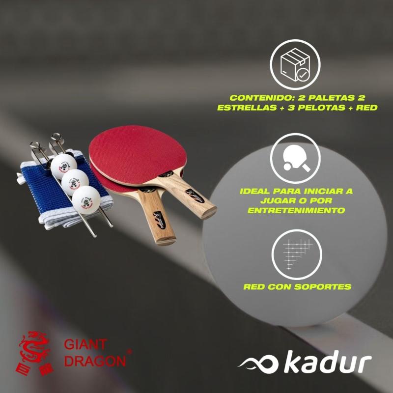 Set Ping Pong Giant Dragon Shark + Red