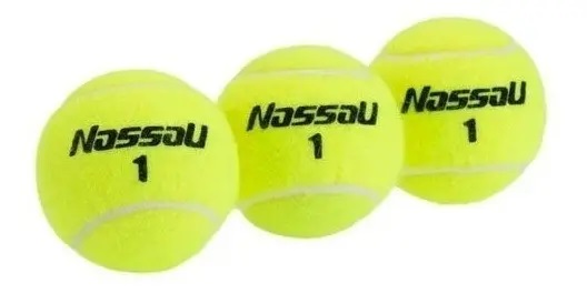 Tubo Pelotas Tenis Nassau Patriot x3